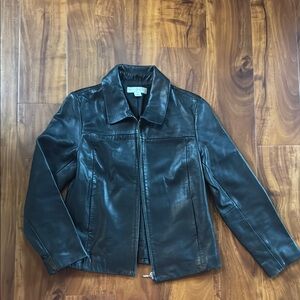 Vintage 90’s Black Leather Jacket